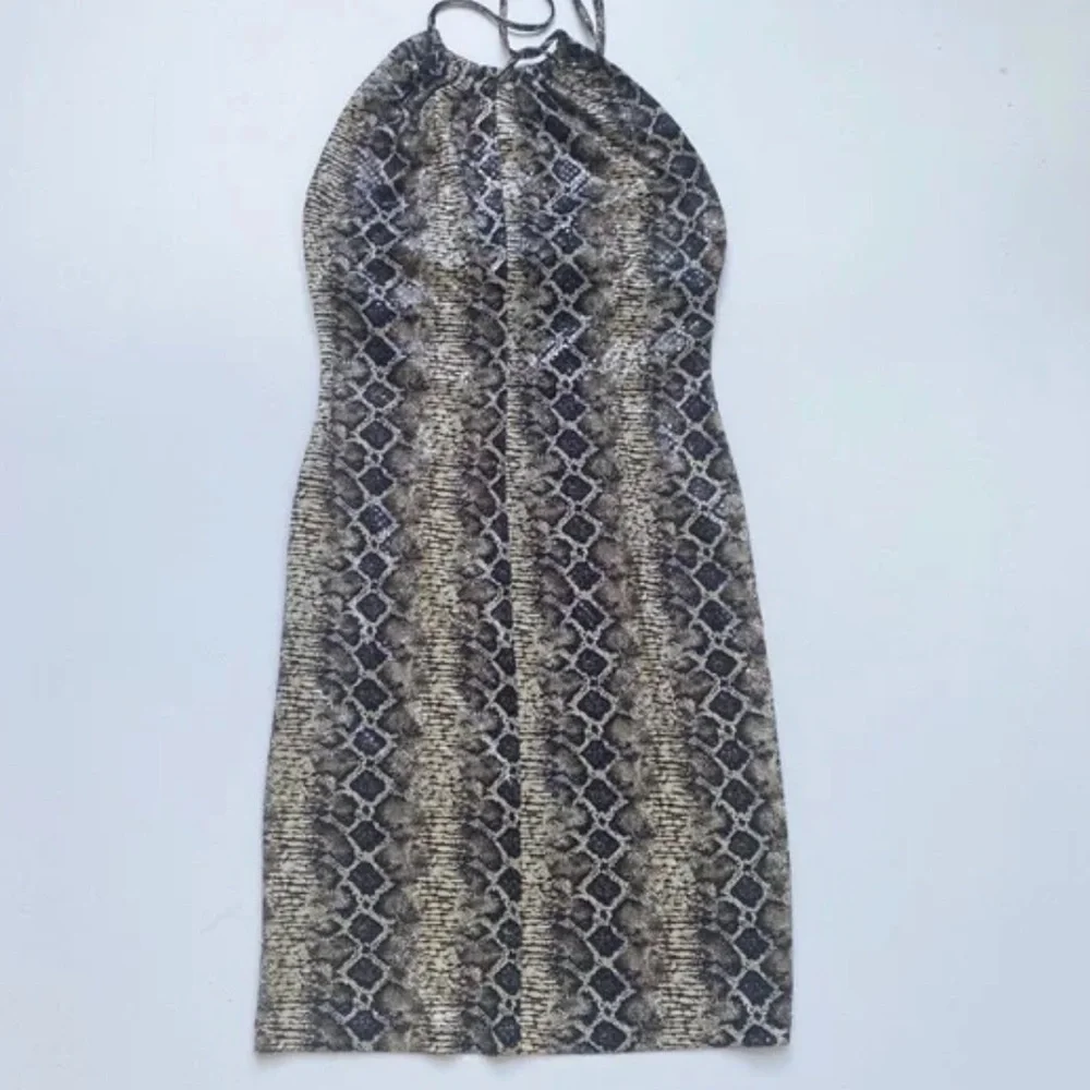 NWT Janine Paris Sequin Snakeskin Dress SZ M - Picture 1 of 10